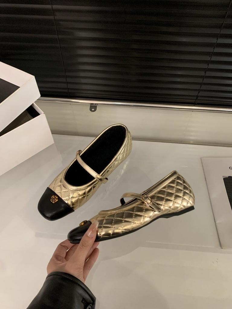 First encounter inner height increase French small fragrant single shoes shoes 2026 spring color matching ballet Mary Jane