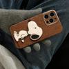 Custodia Kawaii Snoopy Cartoon per Telefono per IPhone 16 Pro Max 15 14 Plus 13 12 11 XS Max X XR Bumper Opaco Antiurto