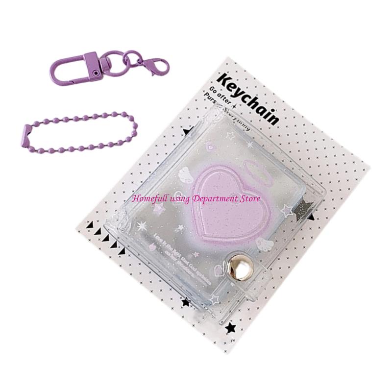  Glitters Accent Clear Memory Book 32 Photo Capacity Pocket Size Storage