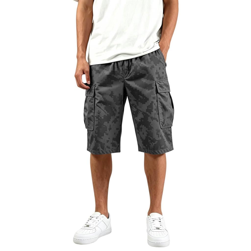 Pantaloncini Cargo da Uomo per Uomo Estate Vestibilità Larga Outdoor Pantaloncini da Palestra Uomo Casual Multitasche Pantaloncini Atletici da Uomo Pantaloncini da Basket Uomo
