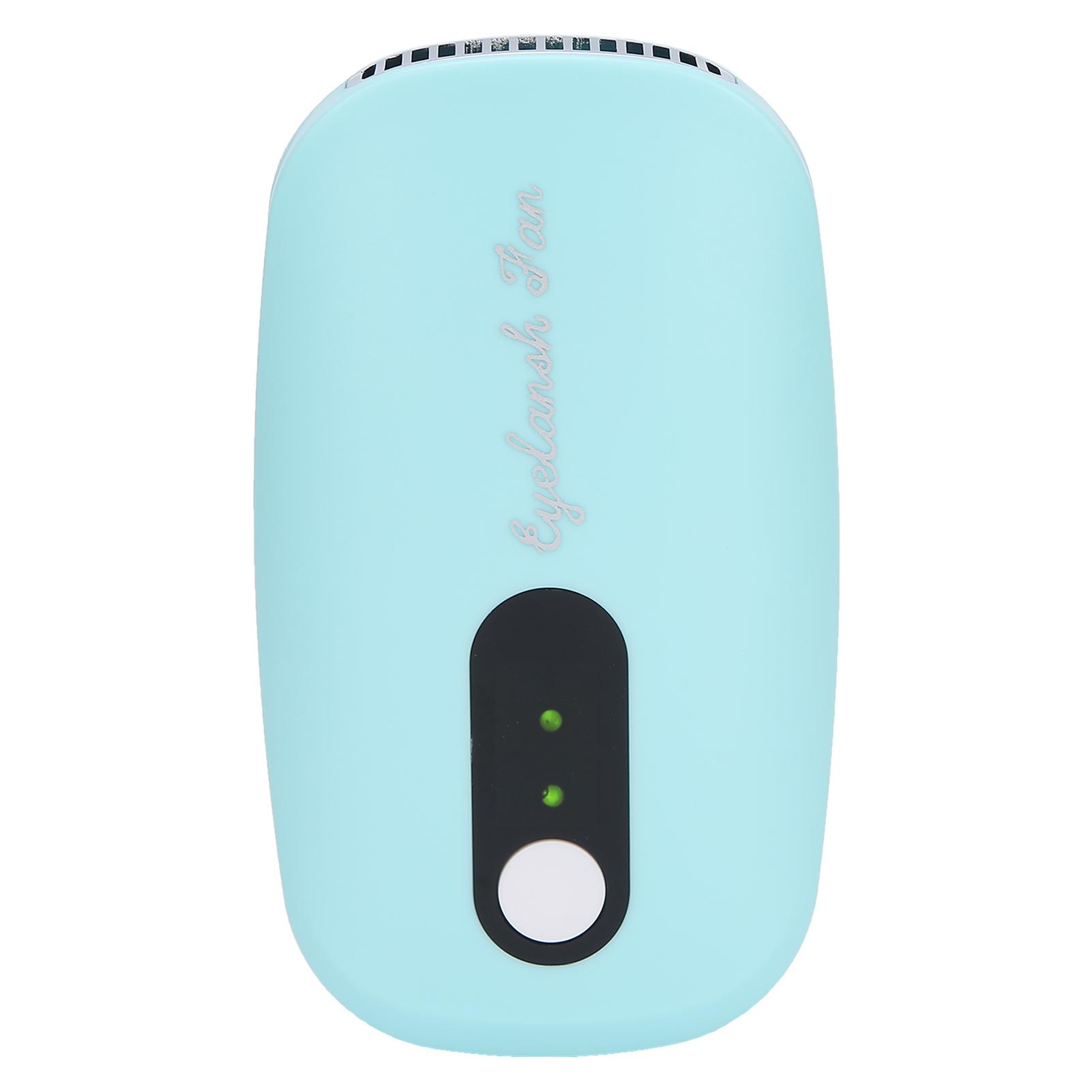 

Eyelash Mini Blow Dryer Fan USB Rechargeable Grafting Eyelashes Extension Glue Dryer FanBlue синий
