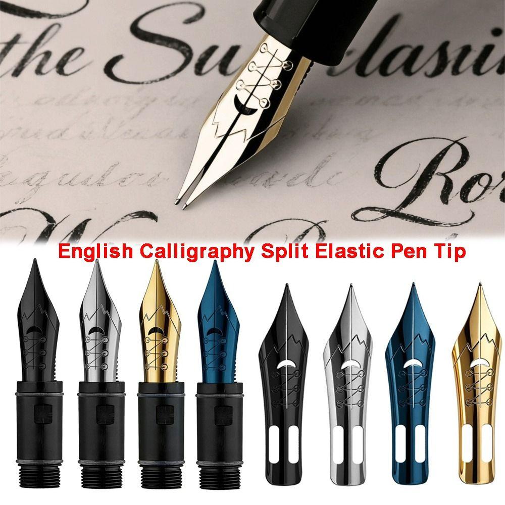 Threaded Feed Section Calligraphy Pen Nib Elastic Replacement Nib Calligraphy Practice