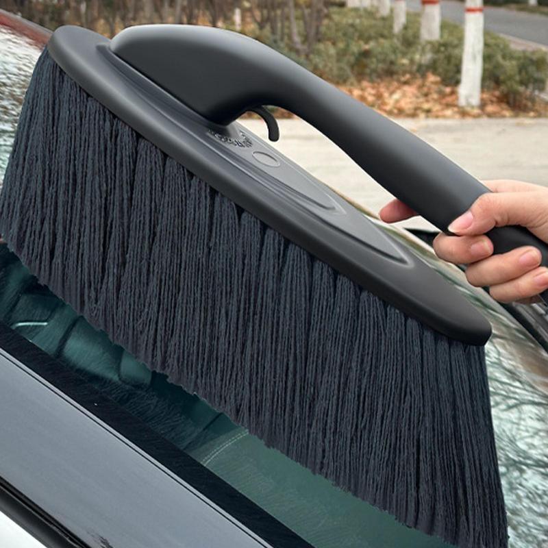 Handheld Car Duster Exterior Car Soft Brush for Dust Cleaning 360-Degree Rotatable Detailing Mop Automobile Maintenance Tool for