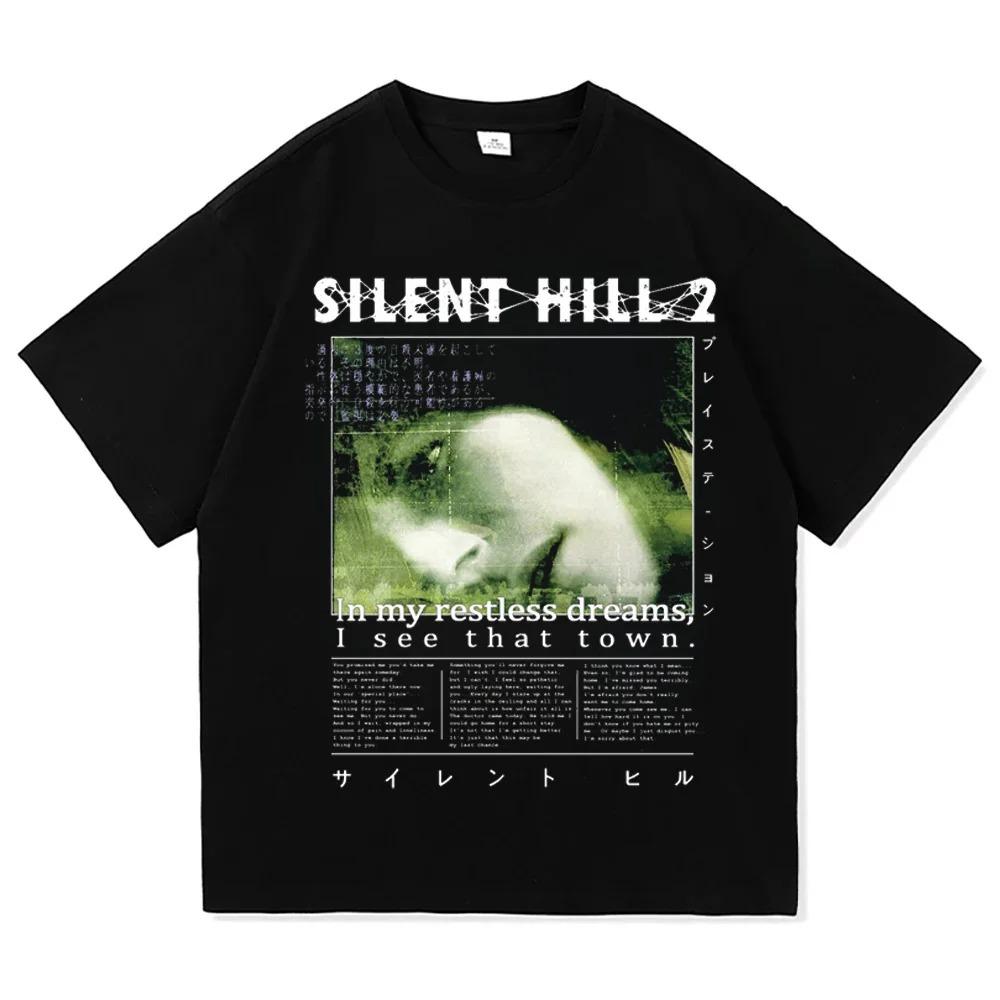 Silent Hill 3 Мужская Женская Футболка Хоррор Игра Забавная Футболка с Коротким Рукавом Круглый Вырез Хлопок Винтажная Повседневная Большого Размера Футболка футболка S