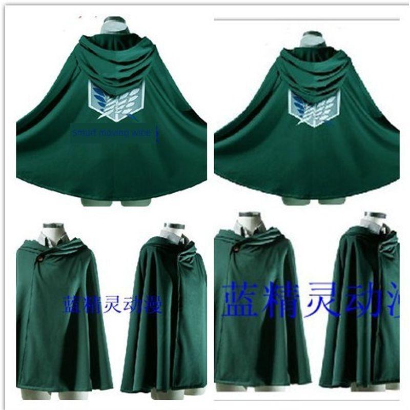 Halloween Attack On Titan Survey Corps Freedom Wing Commander Cloak Cape Cosplay Anime Costume