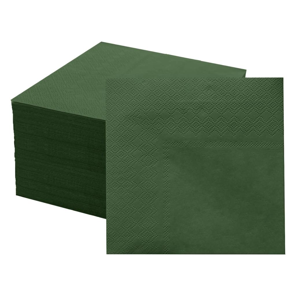 100 Pack Cocktail Napkins, Disposable Beverage/Bar Napkins, 2-Ply Square Napkins for Everyday Use, Party or Wedding Birthday