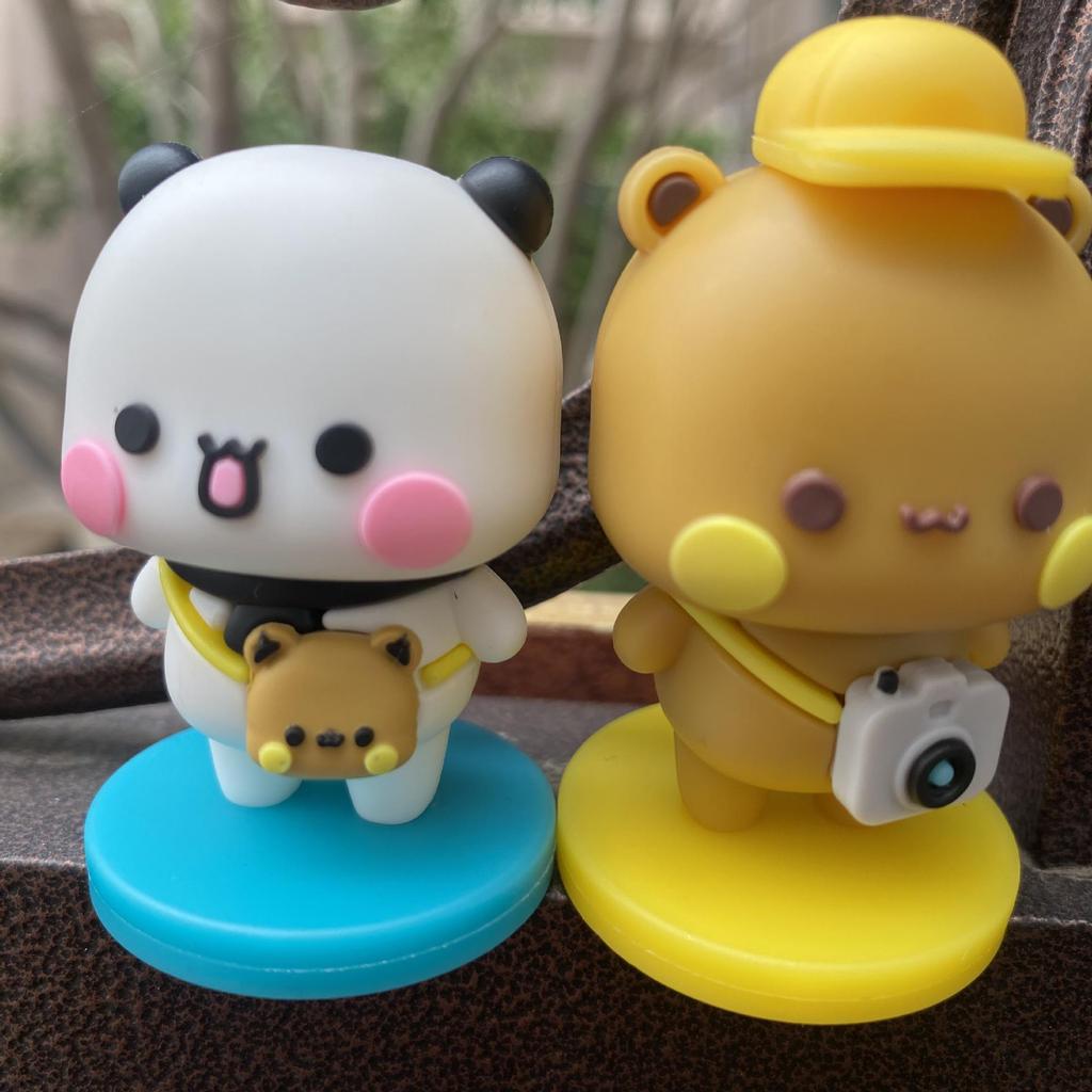 Panda Yi Er Bu Bu Cute Desktop Doll Car Ornament Trendy Cartoon Decor Toy