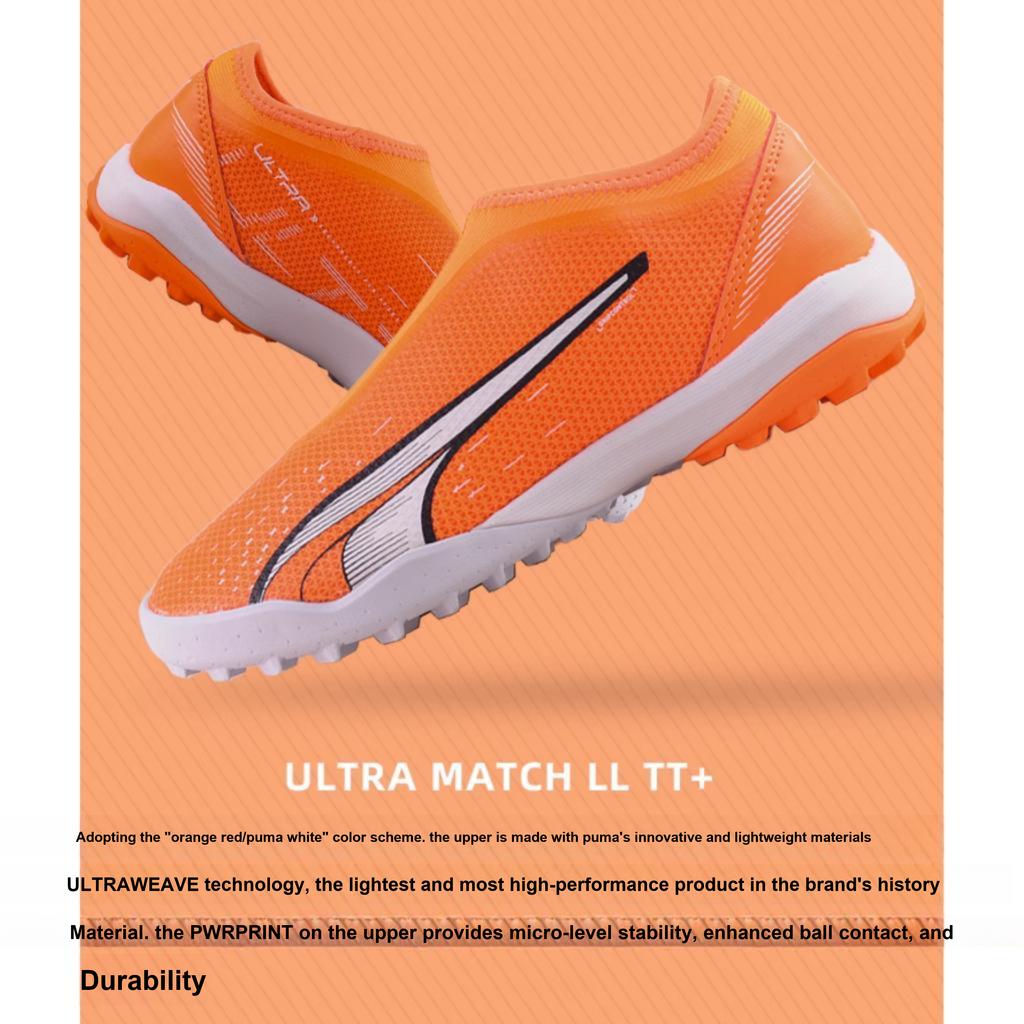 Puma Ultra Pro Comfortable Casual Low Top Kids Soccer Shoes Kids Soccer Shoes Orange 107231-01