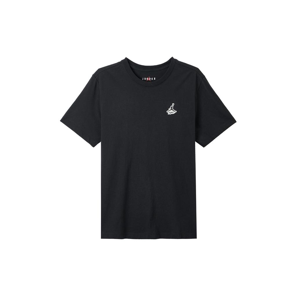 Jordan Printed Short Sleeve Casual Embroidered T-Shirt Men Tops Black DH3613-010
