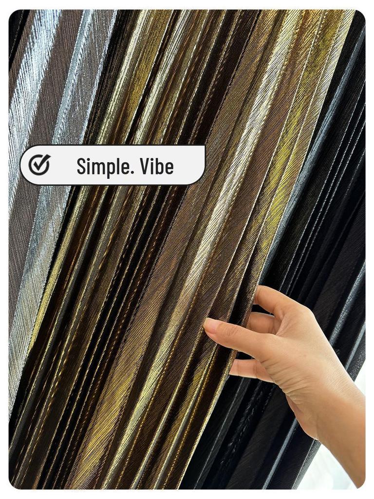 European Silk Metallic Pleated A-Line Skirt - Mid-Length Women's Drape Design