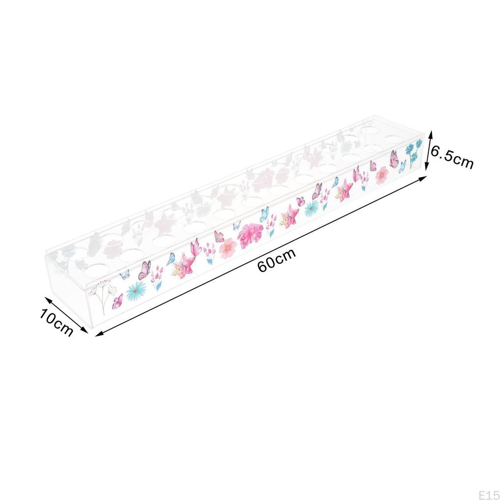 Flower Vase Plant Holder Acrylic Container Props Pot Art for