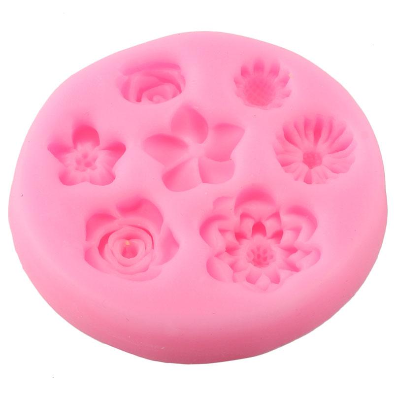 Daisy Wild Chrysanthemum Flower Silicone Mould DIY Cupcake Baking Moulds Fondant Cake Decorating Tools Chocolate Candy Resin Mould