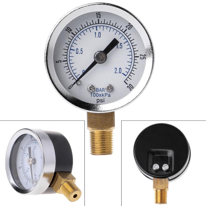 Low Pressure Hydraulic Gauge  Scale Pressure Gauge 1/8" BSPT thread for   Compressor Oil Water Gas Compact
