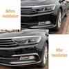 Pair Front Fog Light Cover Sticker Grille For VW Passat B8 Variant 2016-2020