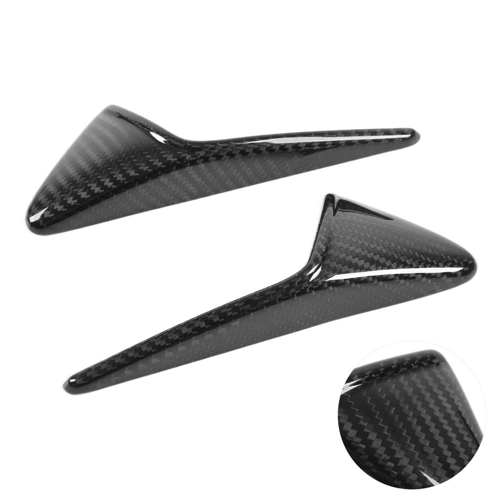 1 Pair Side Camera Vent Cover Trim Real Carbon   Decor Replacement for      