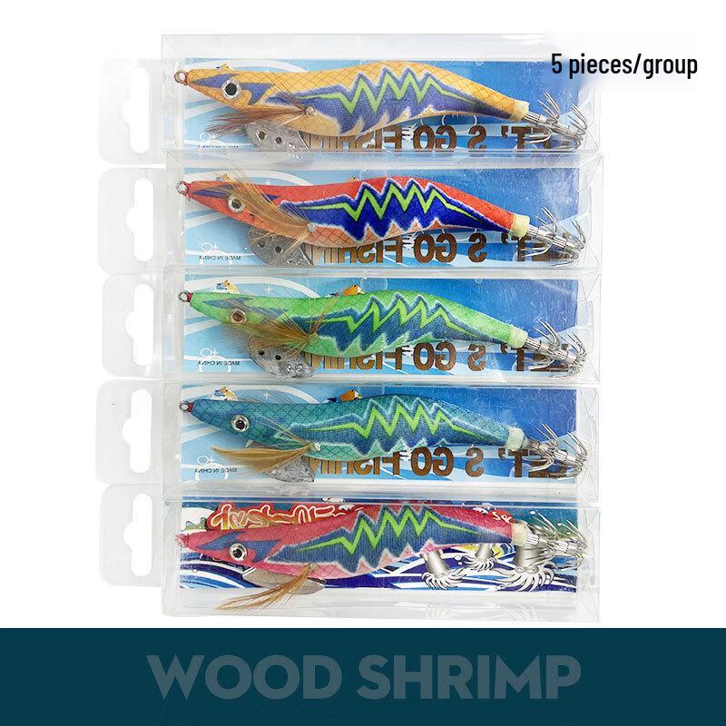 Oeny Luminous Squid Shrimp Fishing Lure Set
