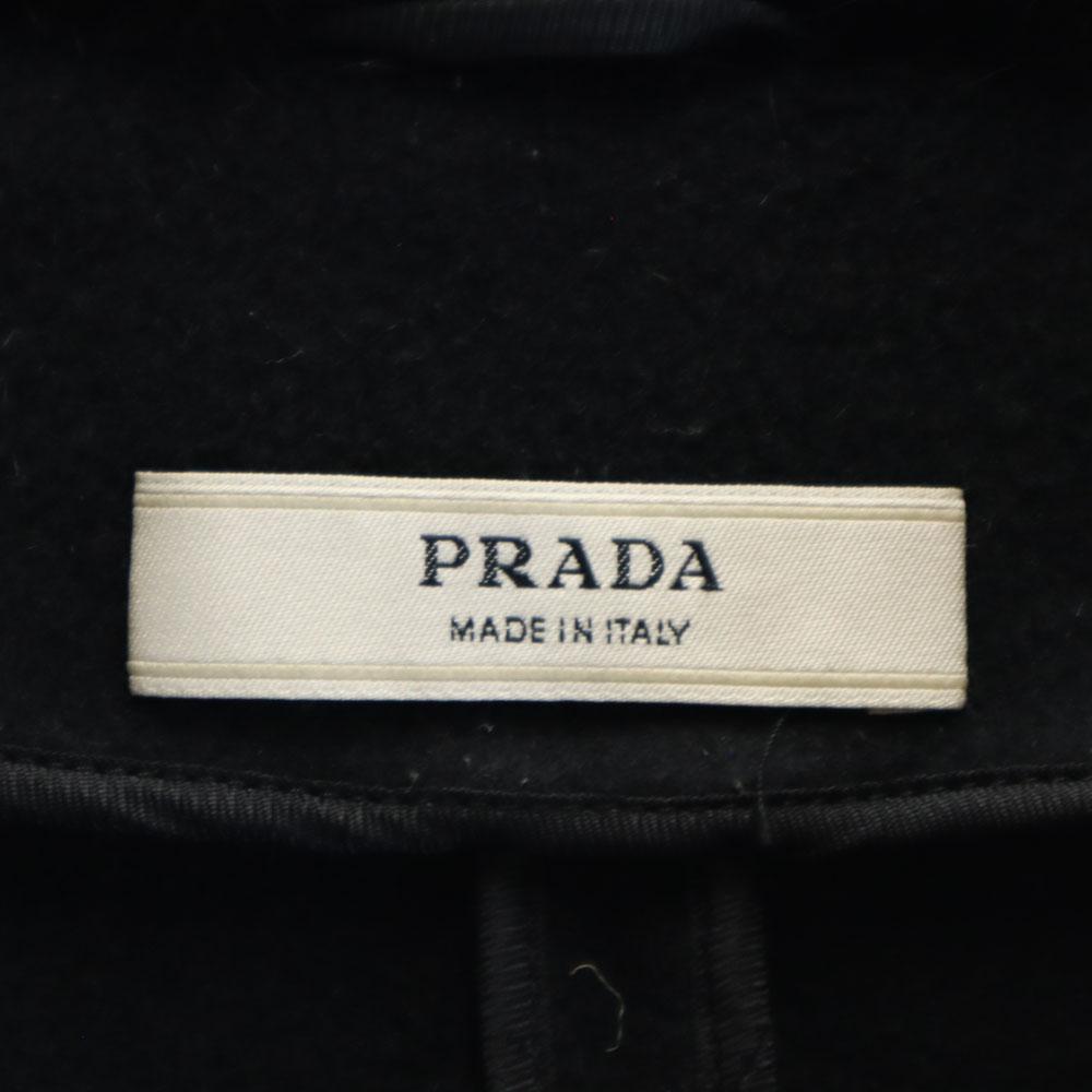 Prada Made In Italy Long Sleeve Wool Coat 38 Black Women Used