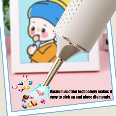 Electric Diamonds Painting Drill Pen Rechargeable Diamond Art Pen Kit With 2 Speed Settings Ergonomic Dot Drill Tool