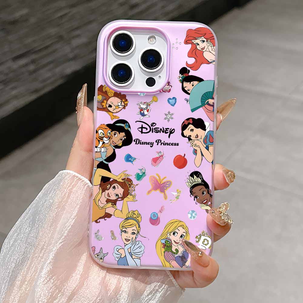 Disney Princess Fashion Phone Case For iPhone 17 AIR 16 15 14 13 12 11 Pro Max Plus Matte Skin Feel Shell Cover