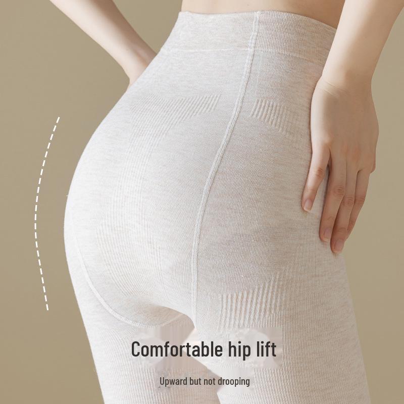 Beibige Women's Black Cotton Leggings - Winter-Ready, Bare Leg Effect, Thick Pantyhose