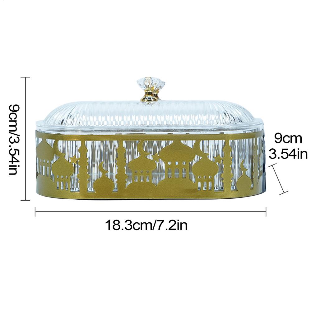 

Украшение на Ид Рамадан Конфетница Настольные лотки для хранения Конфеты Ид Мубарак Органайзер для закусок Коробка Аксессуары для Рамадана