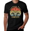 Level 4 Complete 4th Wedding Anniversary Gift Video Gamer Tshirt Festive Simple Tshirt
