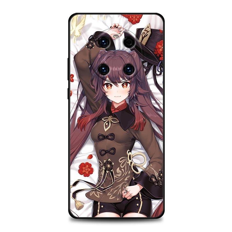 Genshin Impact Hu Tao Anime Phone Case For Huawei Mate 10 20 40 40Rs Y6 Y7 Y7a Y8s Y8p Y9a Enjoy 20e 2019 5G Lite Pro Plus Cover