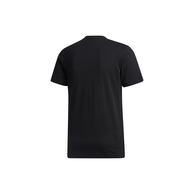 Adidas T Shirts Men's Black Crew Neck Moderate Straight Fit FM6254