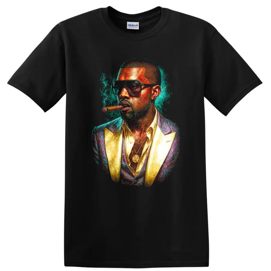 Hip Hop Pitbull Stylized Portrait Artwork T Shirt Rap Music Tee