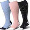 Plus Size Compression Socks Fat Large Leg Sports Socks Running Cycling Fat Calf Stockings Pressure Leg Fitness Varicose Veins