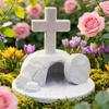 Easters Decorations Christian Resurrection Scene Table Decors Jesuses Resurrected Tomb Ornament Religious Home Decors