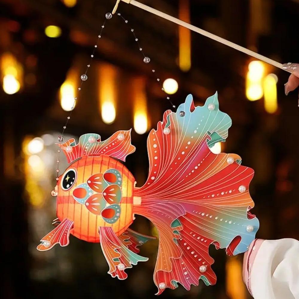 DIY Lantern Material Kit Dragon Dance Lantern Paper Middle Autumn Festival Lantern  Gift