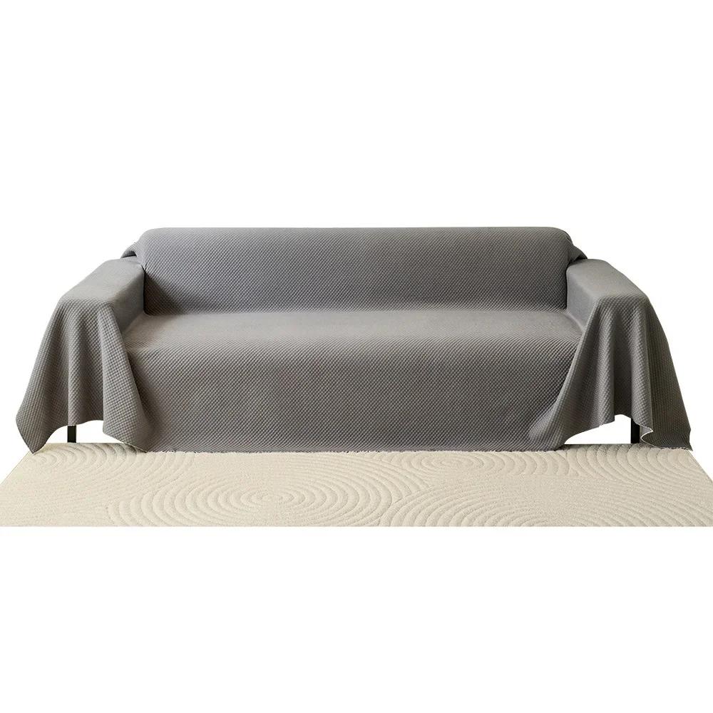 Simple New Cool Feeling Waffle Sofa Cover Summer Mat Non-Slip A Whole Full Cover Sofa Cover Cushion