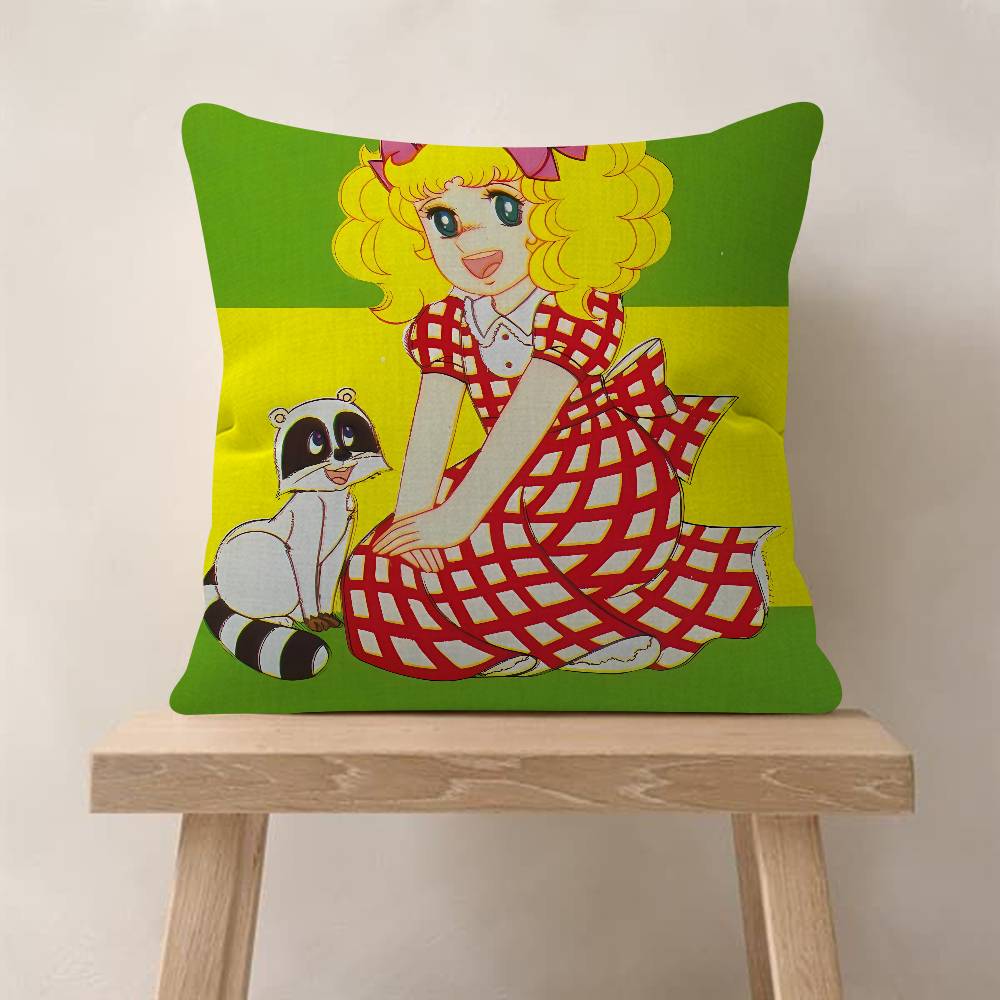 Anime C-Candy Candys Cushion Cover Soft Decorative Square Cushion Covers 45x45cm Pillowcases For Sofa Couch Bedroom