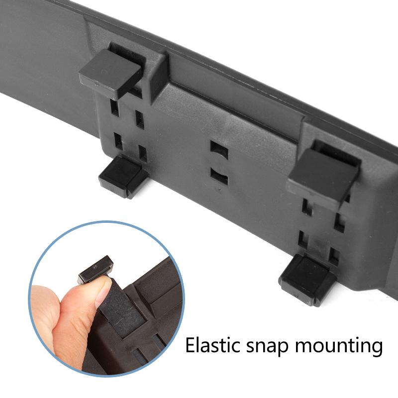 

285 мм Широке Випукле Внутрішнє Дзеркало Заднього Виду на Кліпсі Прозоре Універсальне Антиблікове Антизапотіваюче Панорамне Дзеркало Заднього Виду Вигнуте Дзеркало чорний