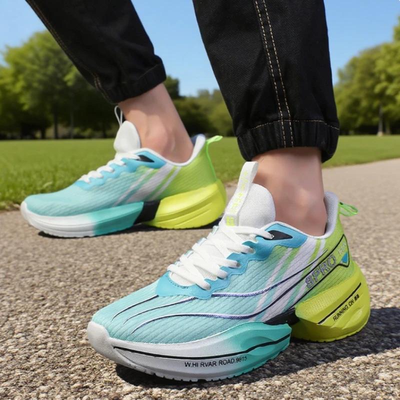 New Marathon Men Running Shoe Summer Lightweight Outdoor Non-Slip Training Shoe Breathable Fabric Men'S Tennis Training Sneakers