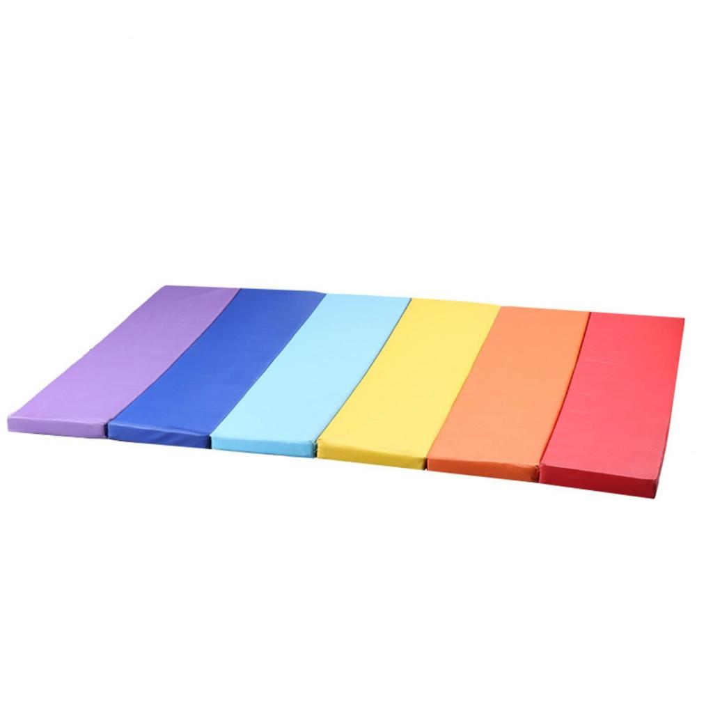 Cushioned Foldable Exercise Mat Portable Gymnastics with Handles