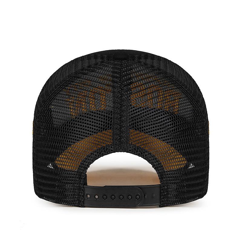 Northwood New Summer BOSTON Letters Mesh Baseball Hat Sunshade Men's and Women's Embroidery Sunshade Breathable Mesh Duck Tongue Trucker Hat