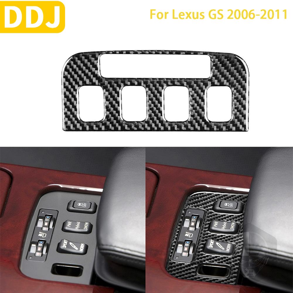 

Для Lexus GS 2006 2007 2008 2009 2010 2011 аксессуары автомобильные наклейки из углеродного волокна для внутренней панели управления сиденьями