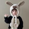 Lamb Capybara Hooded Scarf Kawaii Children's Pullover Cap Baby Ear Protection Hat  for Boys Girls
