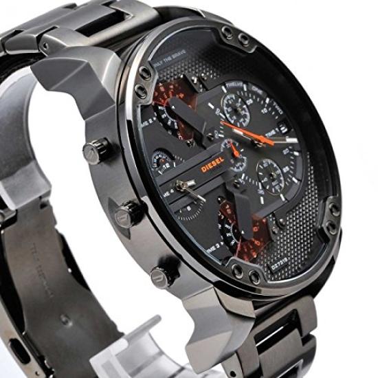 Diesel DIESEL Daddy Chrono Quartz Horloge DZ7315 Gunmetal Meneer. Mannen