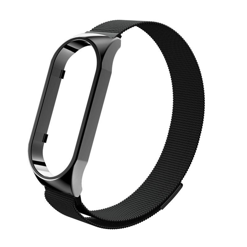 Xiaomi Band 7 Milanese Magnetic Stainless Steel Strap - Adjustable Replacement Wristband
