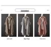 2024 Plus Size Women's Plaid Shirt: Spring Summer Korean-Style Temperament, Loose Cotton Linen Thin Jacket, Hong Kong Style