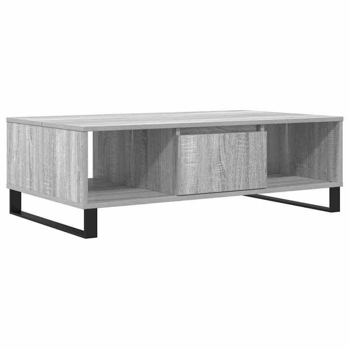 VidaXL Table basse sonoma gris 104x60x35 cm bois d'ingénierie 827098