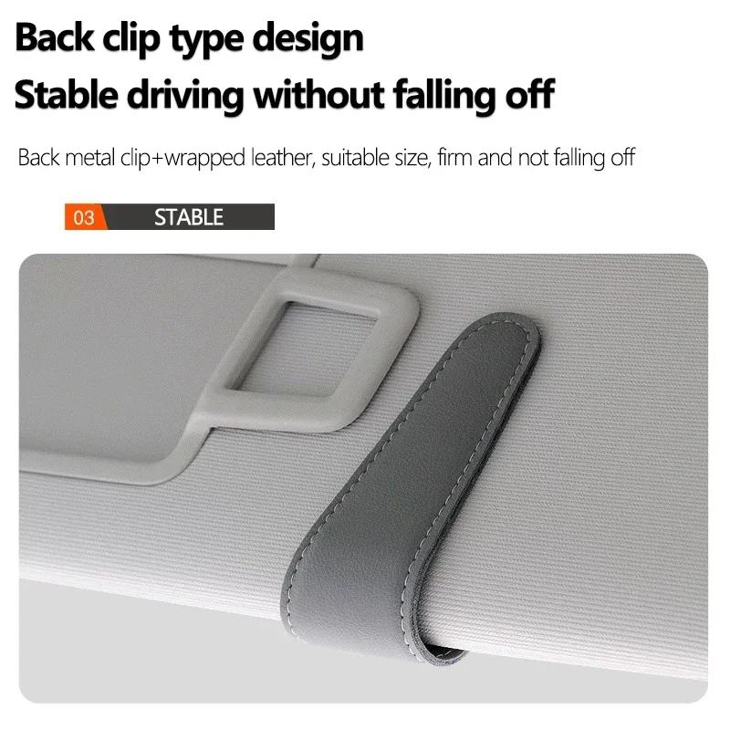 fzpxb5 2025 Hot Car Sun Visor Glasses Clip Sunglasses Ticket Card Box For Mercedes Benz AMG GLC GLK W204 W206 W220 W205 W211 W212 W201