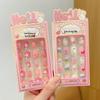 24 Removable Cartoon Nail Stickers for Girls - Self-Adhesive Finger Decals