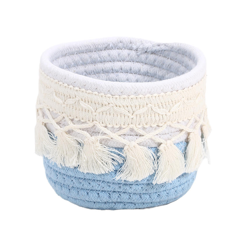 

Handcrafted Boho Chic Makeup Brush Holder Lightweight Desktop Organizer Storage Basket Toy Comestics Key Box Sundries Organizer