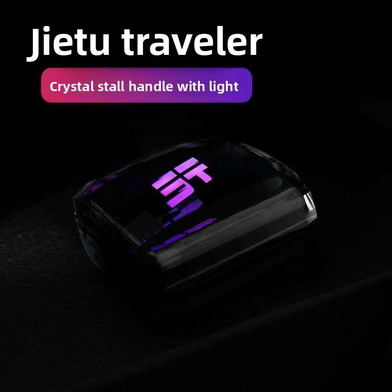For Chery Jetour Traveller T2 2023 2024 Car Crystal Handle Gear Shift Knob with LED Light Jetour T2 Accessories