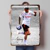 Anthony Martial Football Poster Customized Wall Art Vintage Metal Signs Retro Tin Plaque for Man Cave Home Decor Items House