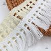 Plaid Fringe Polyester Lace Trim for Skirts, Tablecloths, DIY Bags, and Hat Accessories